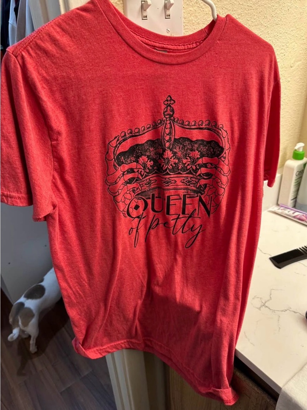 Red 'Queen of Petty' Graphic Tee - womens  Casual Shirt